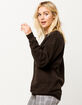 FULL TILT Dancing Skeleton Womens Sweatshirt image number 3