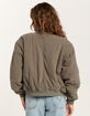 FULL TILT Corduroy Puffer Womens Bomber Jacket image number 4