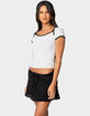 EDIKTED Rashelle Contrast Bow Top image number 3