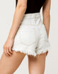 SKY AND SPARROW Frayed Cut Off Womens Denim Shorts image number 3