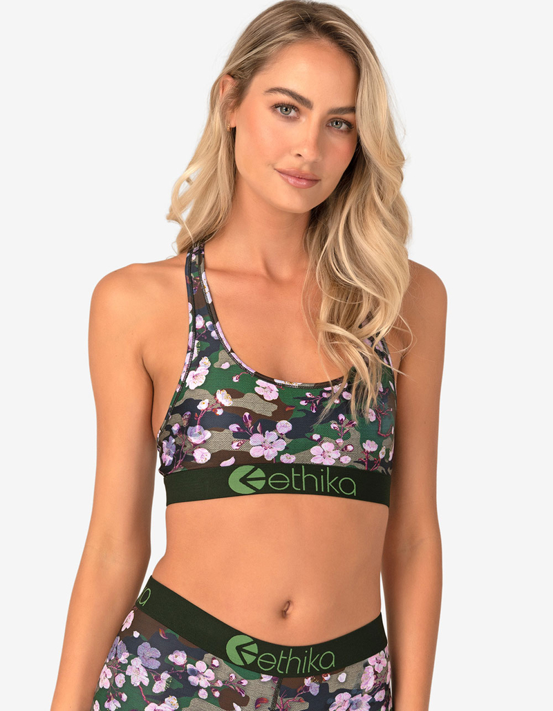 ETHIKA Peach Blossom Womens Sports Bra image number 0