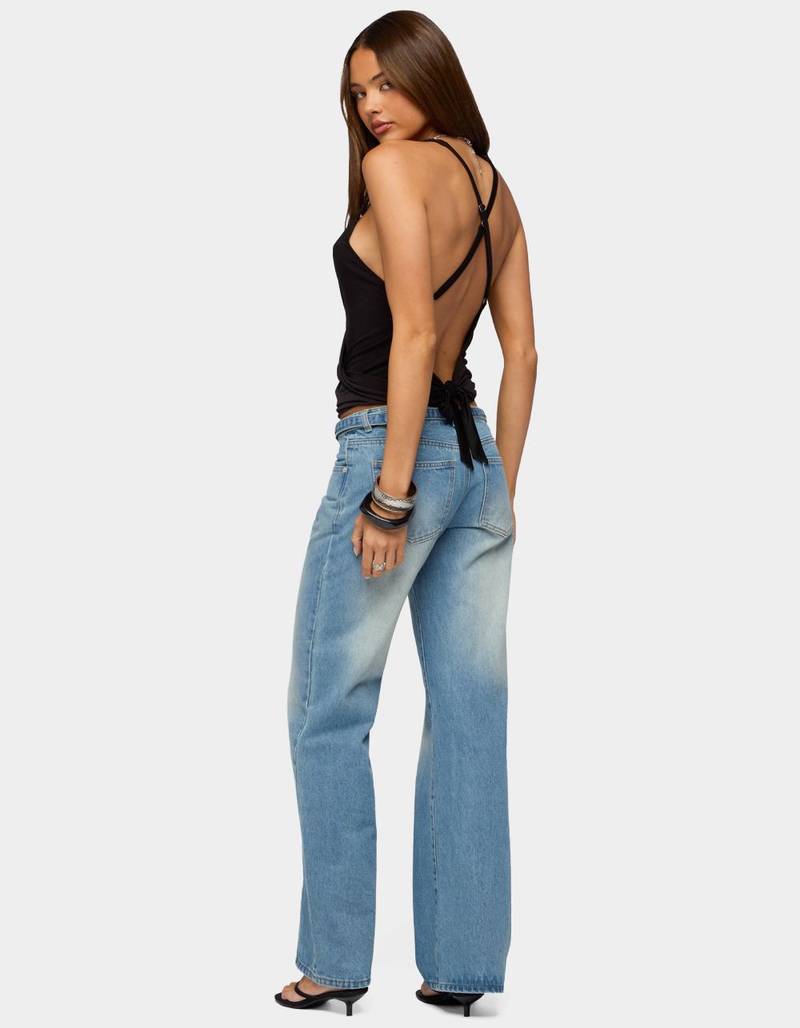 EDIKTED Tippie Backless Cowl Neck Top image number 3