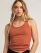 TILLYS Womens Wide Strap Rib Tank Top image number 1