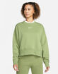 NIKE Sportswear Phoenix Womens Oversized Crop Crewneck Sweatshirt image number 2