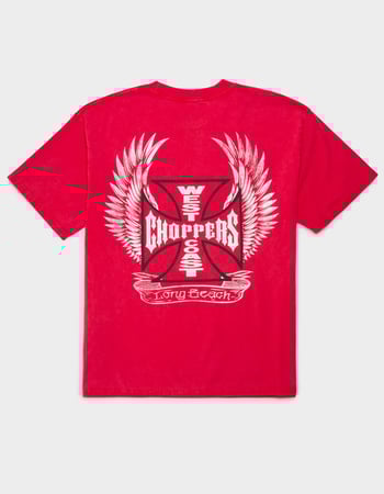 WEST COAST CHOPPERS Red Wings Mens Tee Primary Image