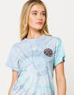 SANTA CRUZ Cloud Tie Dye Womens Crop Tee image number 2