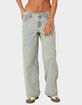 EDIKTED Petite Magda Low Rise Acid Wash Jeans image number 1