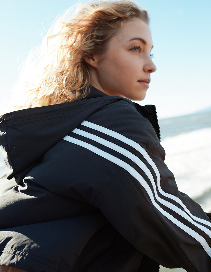 ADIDAS Future Icons 3-Stripes Womens Windbreaker Jacket image number 4