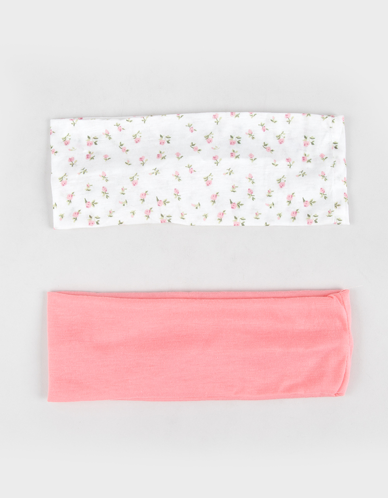 FULL TILT 2 Pack Floral Soft Headbands image number 1