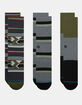 STANCE 3 Pack Grand Mens Crew Socks image number 1