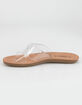 SODA Crisscross Womens Clear Slide Sandals image number 3