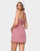 EDIKTED Rina Gingham Halter Mini Dress image number 3