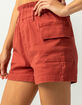 TINSELTOWN Paperbag Waist Womens Shorts image number 2