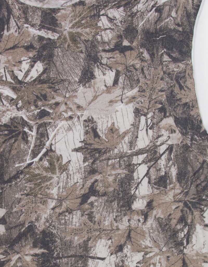 RSQ Mens Washed Cropped Muscle Tee image number 2