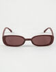 RSQ Rectangle Plastic Sunglasses image number 2