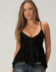 BDG Urban Outfitters Celia Devor&eacute; Womens Babydoll Top image number 1