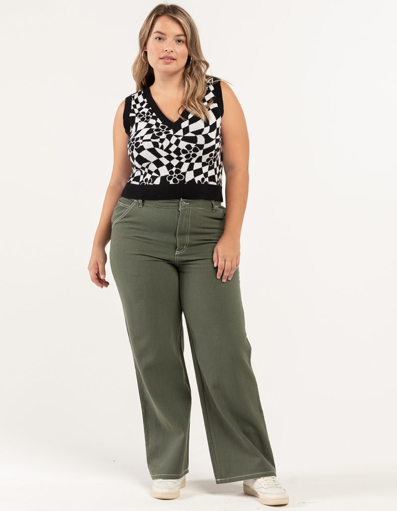 RSQ Womens High Rise Relax Carpenter Pants image number 4