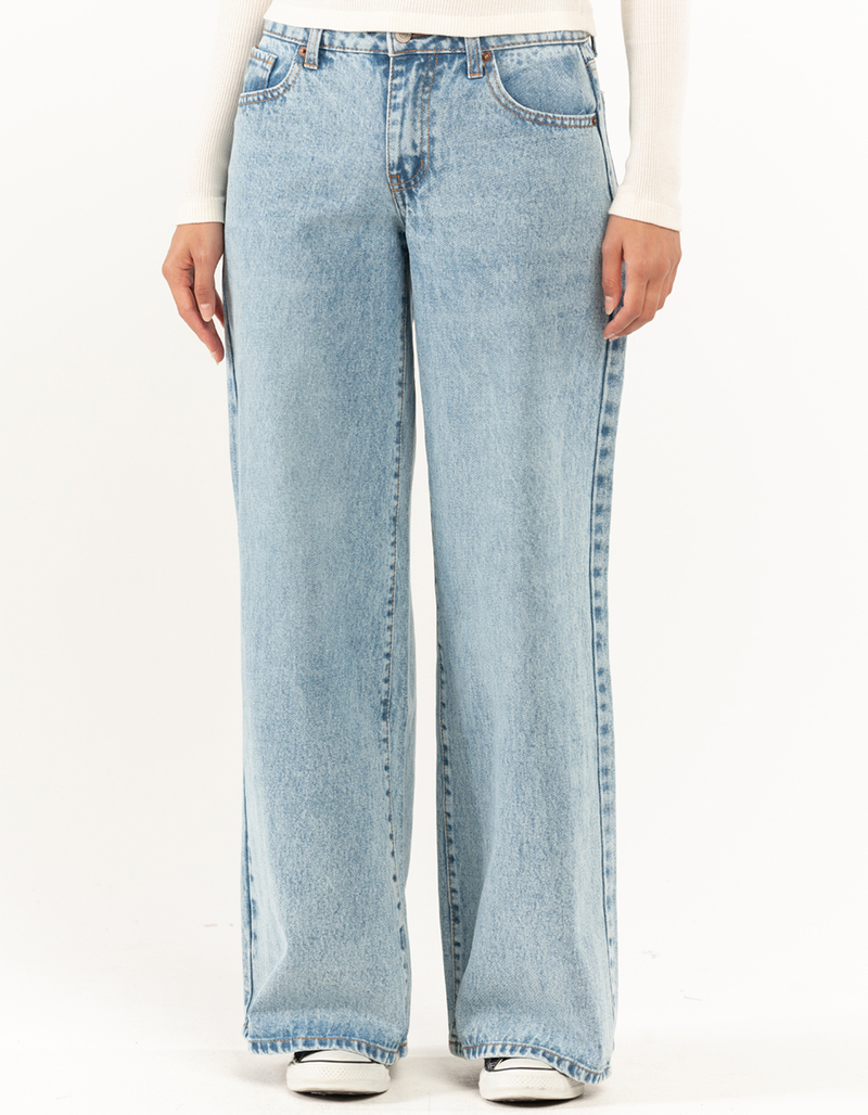 RSQ Womens Low Rise Wide Leg Jeans image number 1