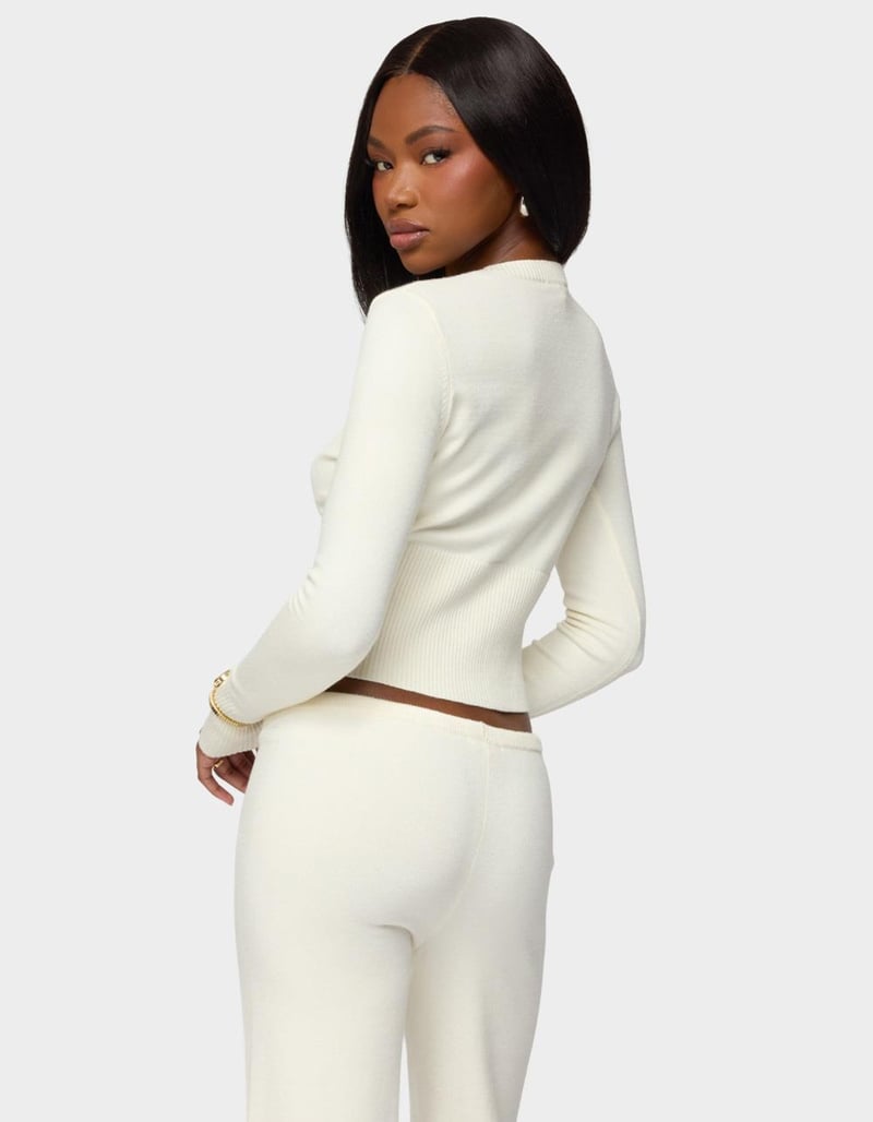 EDIKTED Montanna Rib Knit Cardigan image number 2