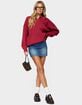 EDIKTED Lorie Oversized Knit Polo Sweater image number 5