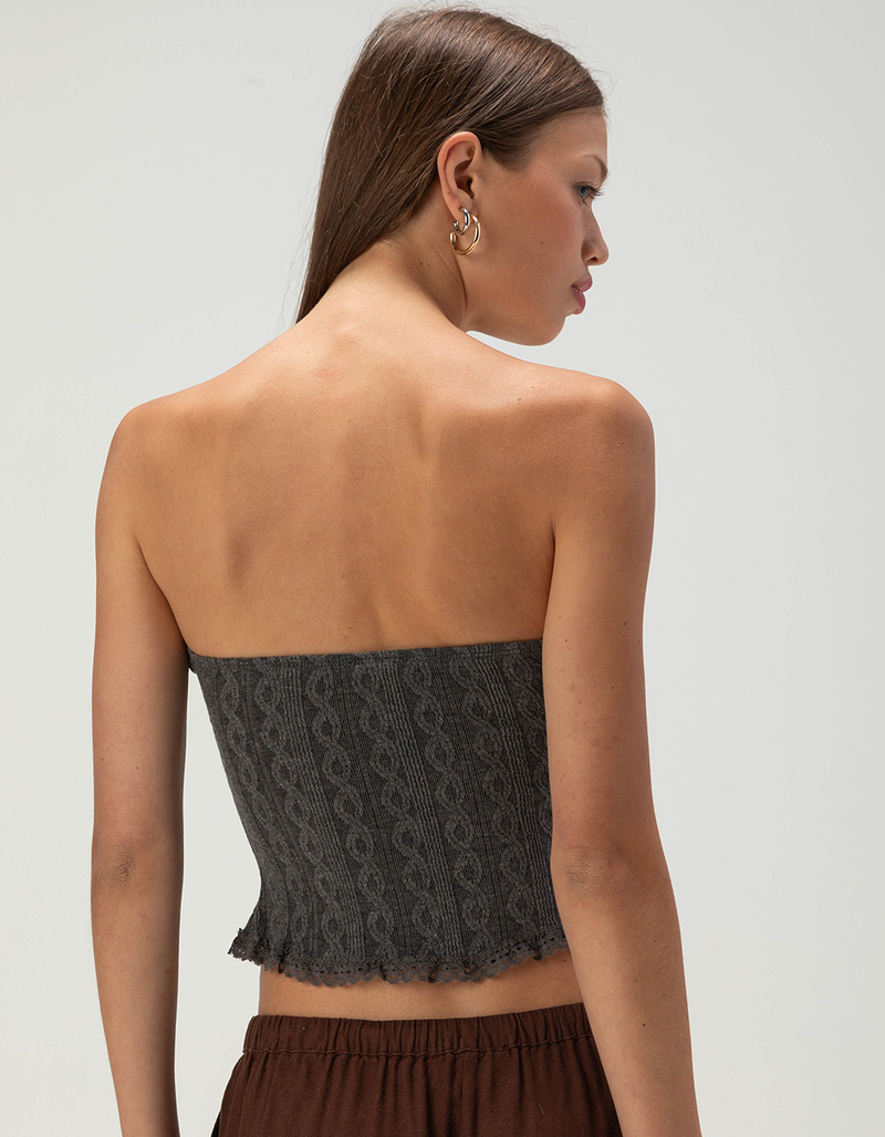 RSQ Womens Cable Tube Top image number 3