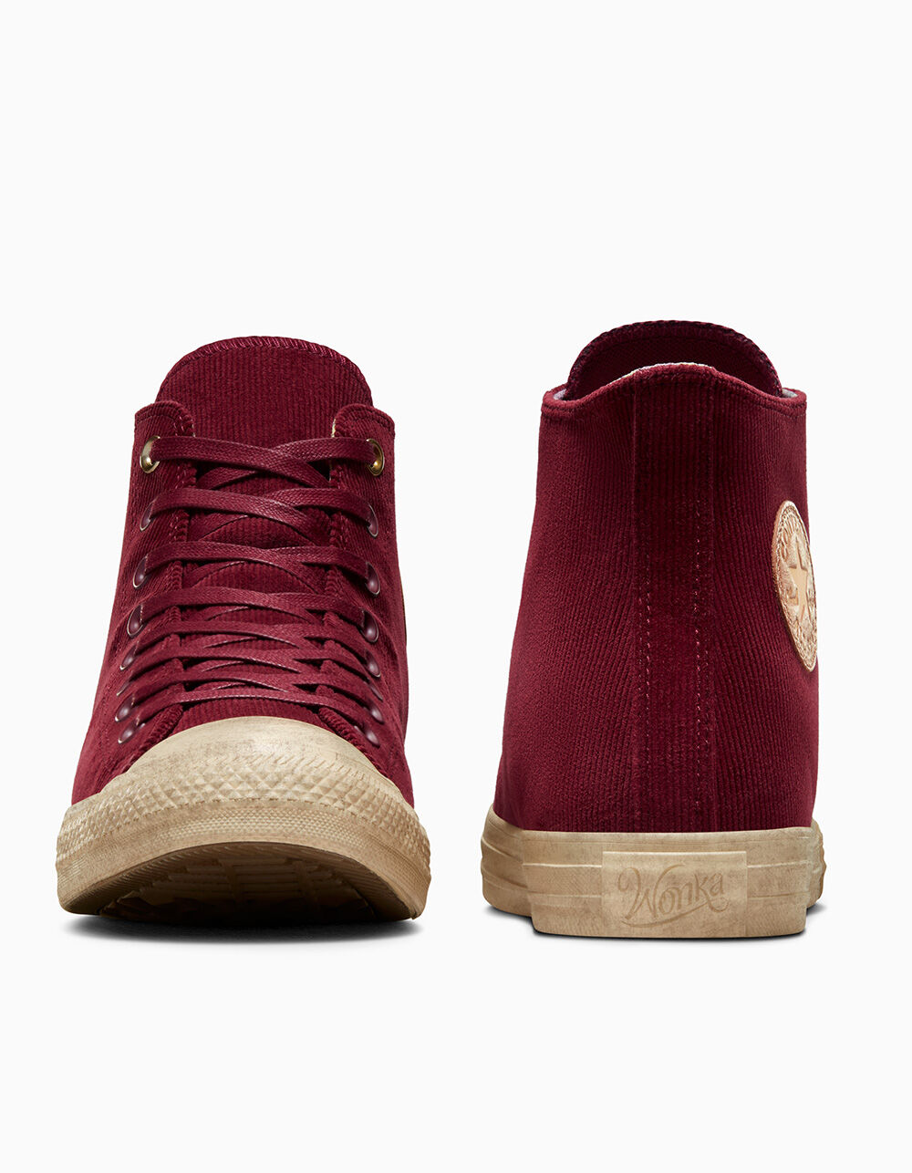CONVERSE x Wonka Chuck Taylor All Star High Top Shoes - BURGUNDY