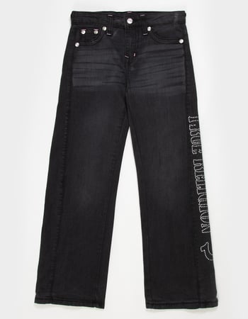 TRUE RELIGION Leila Stone Girls Wide Leg Jeans Alternative Image