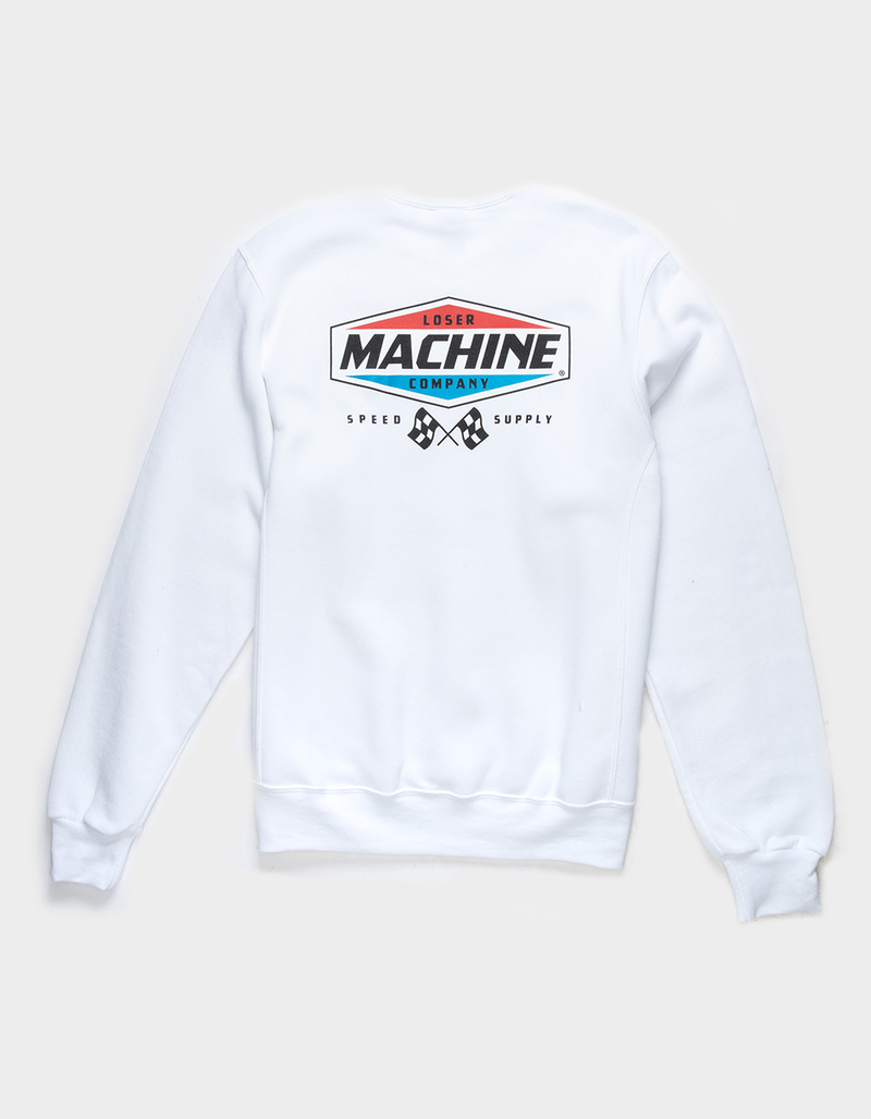 LOSER MACHINE Overdrive Mens Crewneck Fleece Sweatshirt image number 0