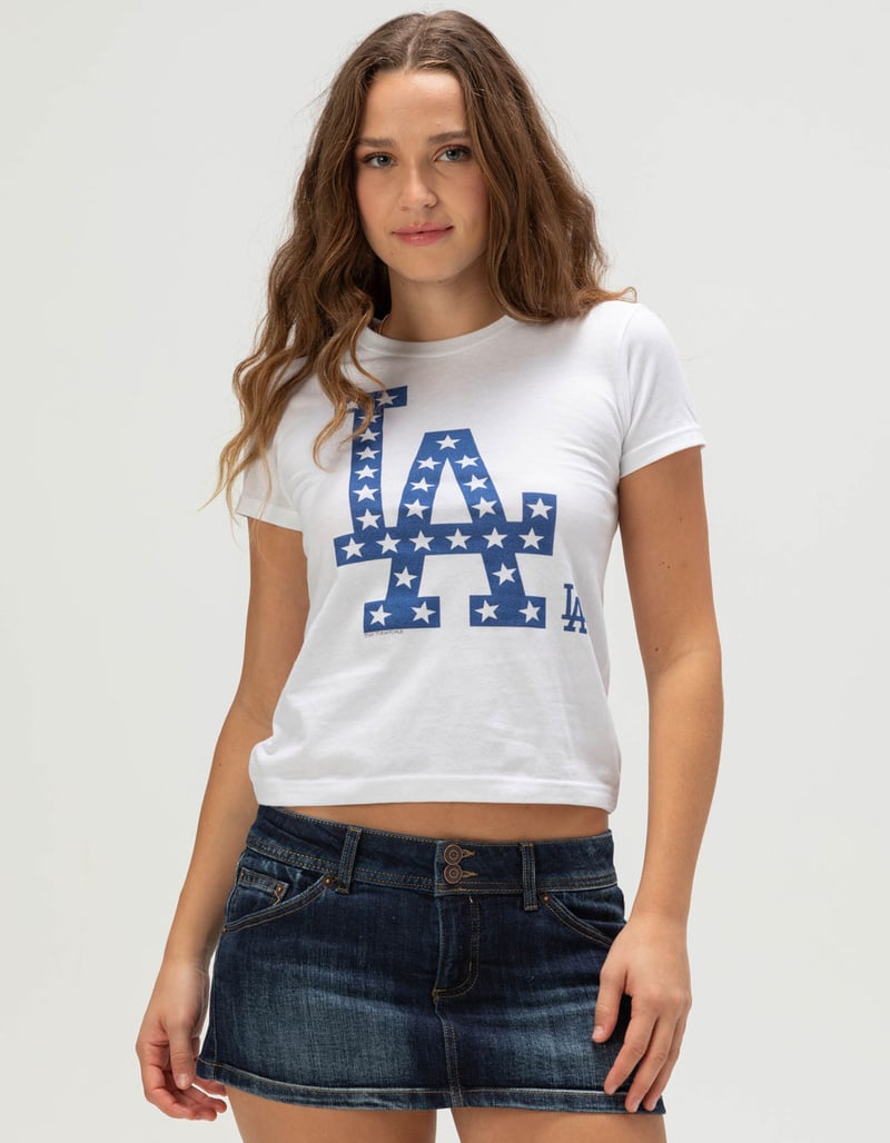 TINY TURNIP Los Angeles Dodgers LA Stars Womens Tee image number 0