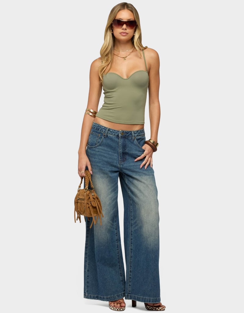 EDIKTED Aven Built In Bra Tank Top image number 4