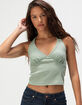 RSQ Womens Washed Halter Top image number 1