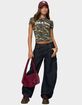 EDIKTED Aden Contrast Stitch Barrel Jeans image number 5