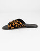 QUPID Criss Cross Womens Leopard Sandals image number 3
