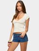 EDIKTED Caelyn Knit V-Neck Top image number 2