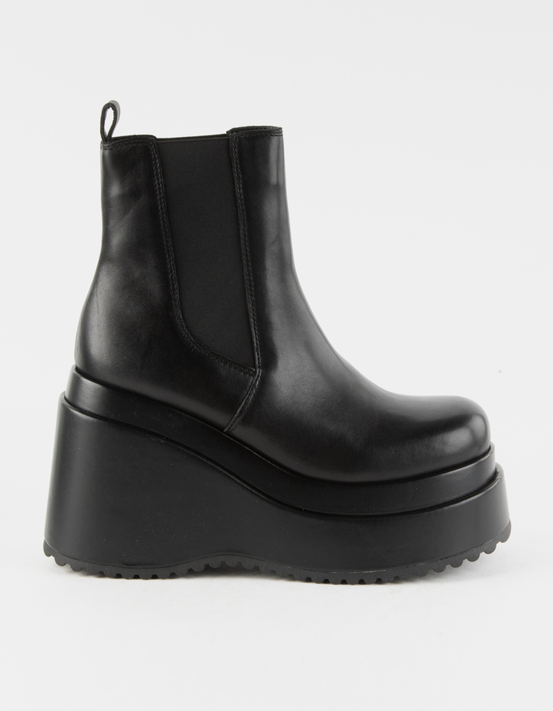 STEVE MADDEN Jesse Leather Platform Womens Boots image number 1