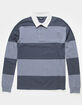 RSQ Mens Striped Rugby Shirt image number 1