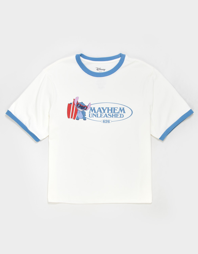 RSQ Disney Stitch Surfing Mens Boxy Tee image number 0