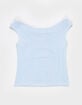 FULL TILT Girls Stripe Off The Shoulder Top image number 3