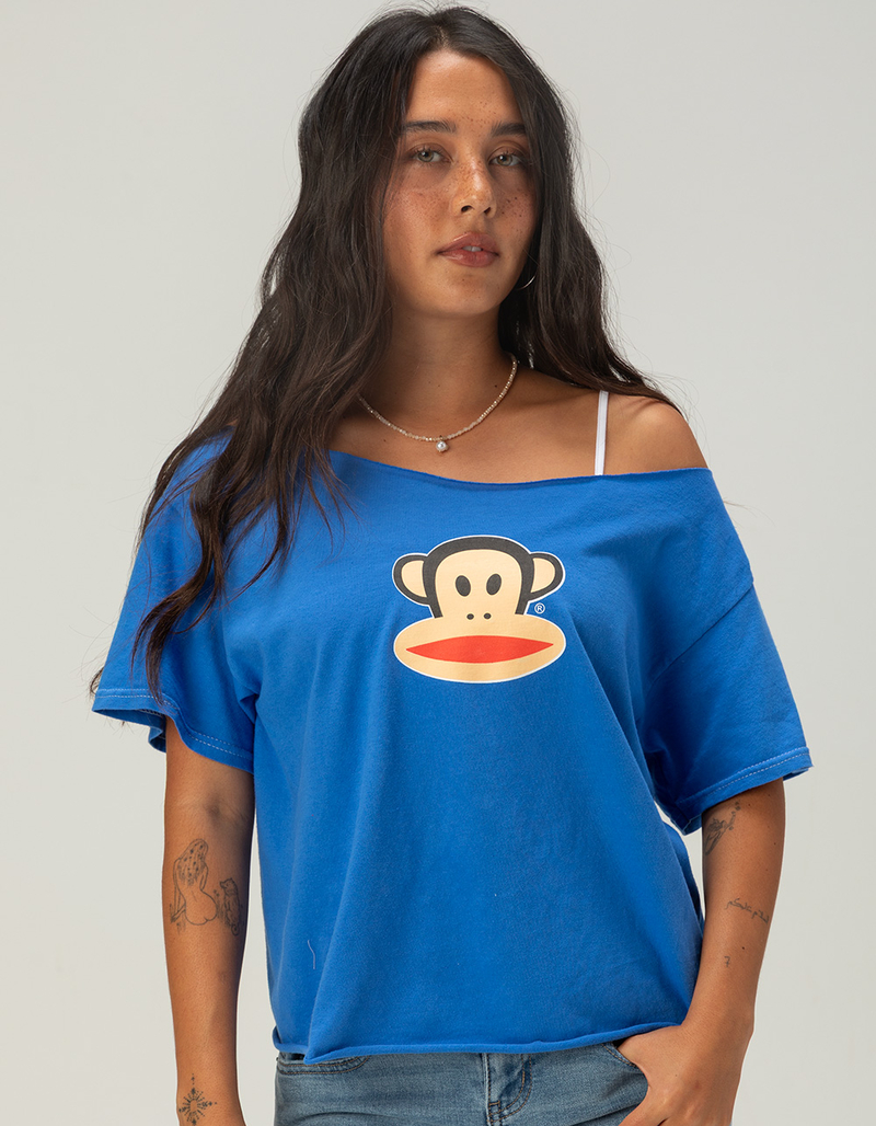 PAUL FRANK Womens Off The Shoulder Oversized Tee image number 0