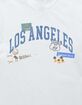 LOS ANGELES Landmark Stickers Distressed Unisex Tee image number 2