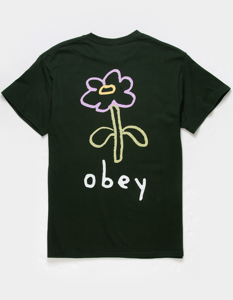 OBEY Cartoon Flower 2 Mens Tee image number 0