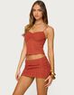 EDIKTED Josephina Textured Floral Tank Top image number 4
