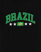 BRAZIL Flag Soccer Womens Baby Tee image number 3