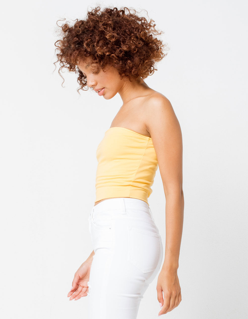 FULL TILT Essentials Yellow Womens Tube Top image number 1