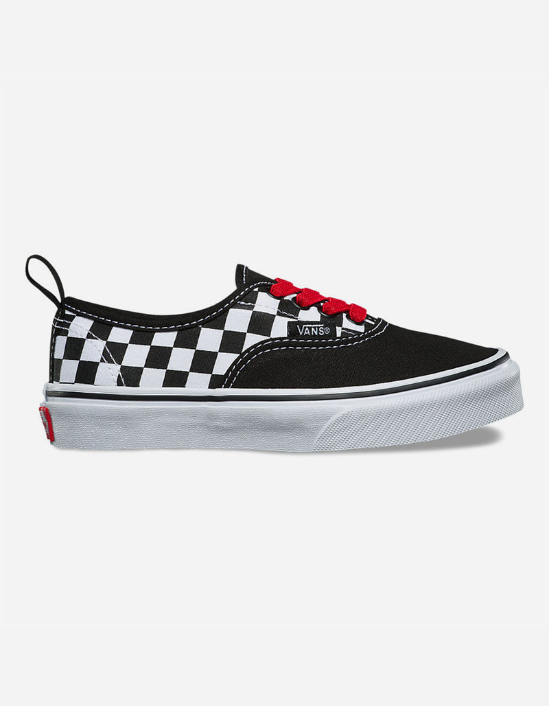 VANS Checkerboard Authentic Elastic Lace Kids Shoes image number 0