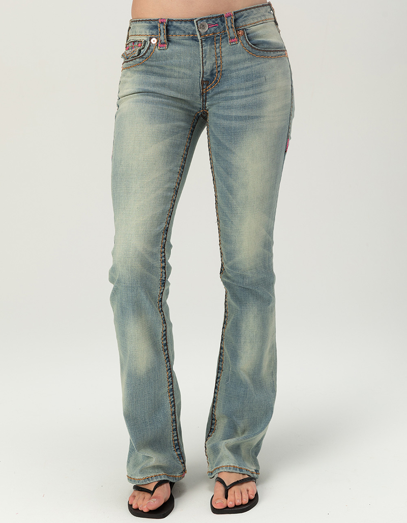 TRUE RELIGION Becca Mid Rise Super T Flap Womens Bootcut Jeans image number 2