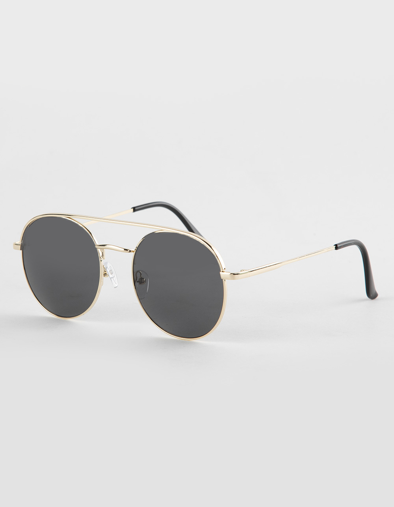 RSQ Retro Metal Round Sunglasses image number 0