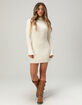 WEST OF MELROSE Long Sleeve Womens Sweater Dress image number 2