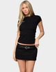 EDIKTED Oliana Ribbed Boat Neck Tee image number 1
