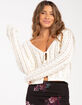 RSQ Womens Chunky Weave Double Tie Cardigan image number 1